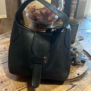 Vintage Coach Courier Pouch Leather Black.